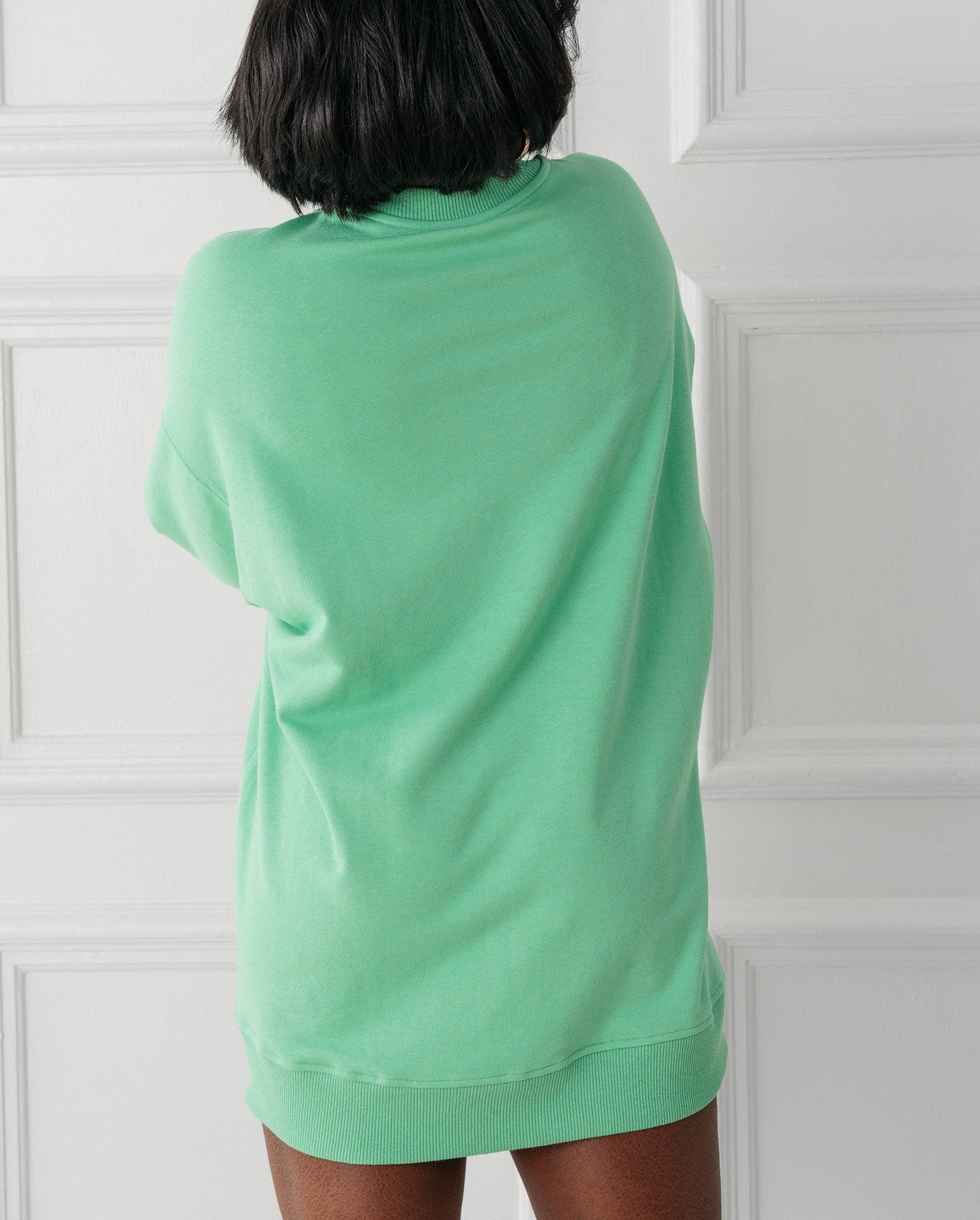 Crew Neck Sweat Green - Image 3