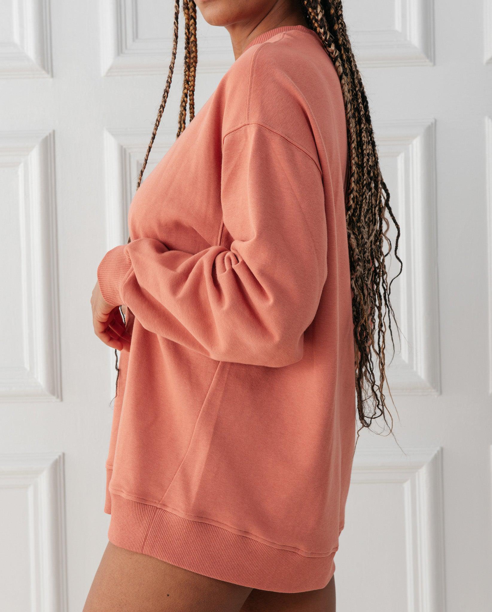 Crew Neck Sweat Faded Red - Image 3