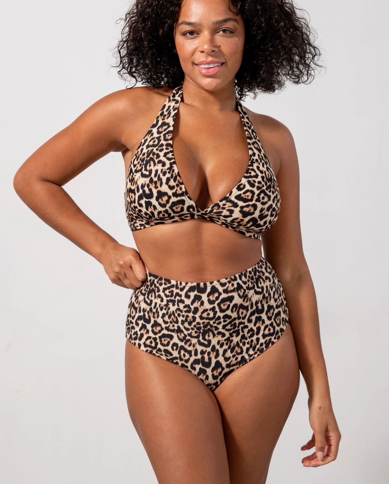 Halter Bikini Top Leopard - Image 6