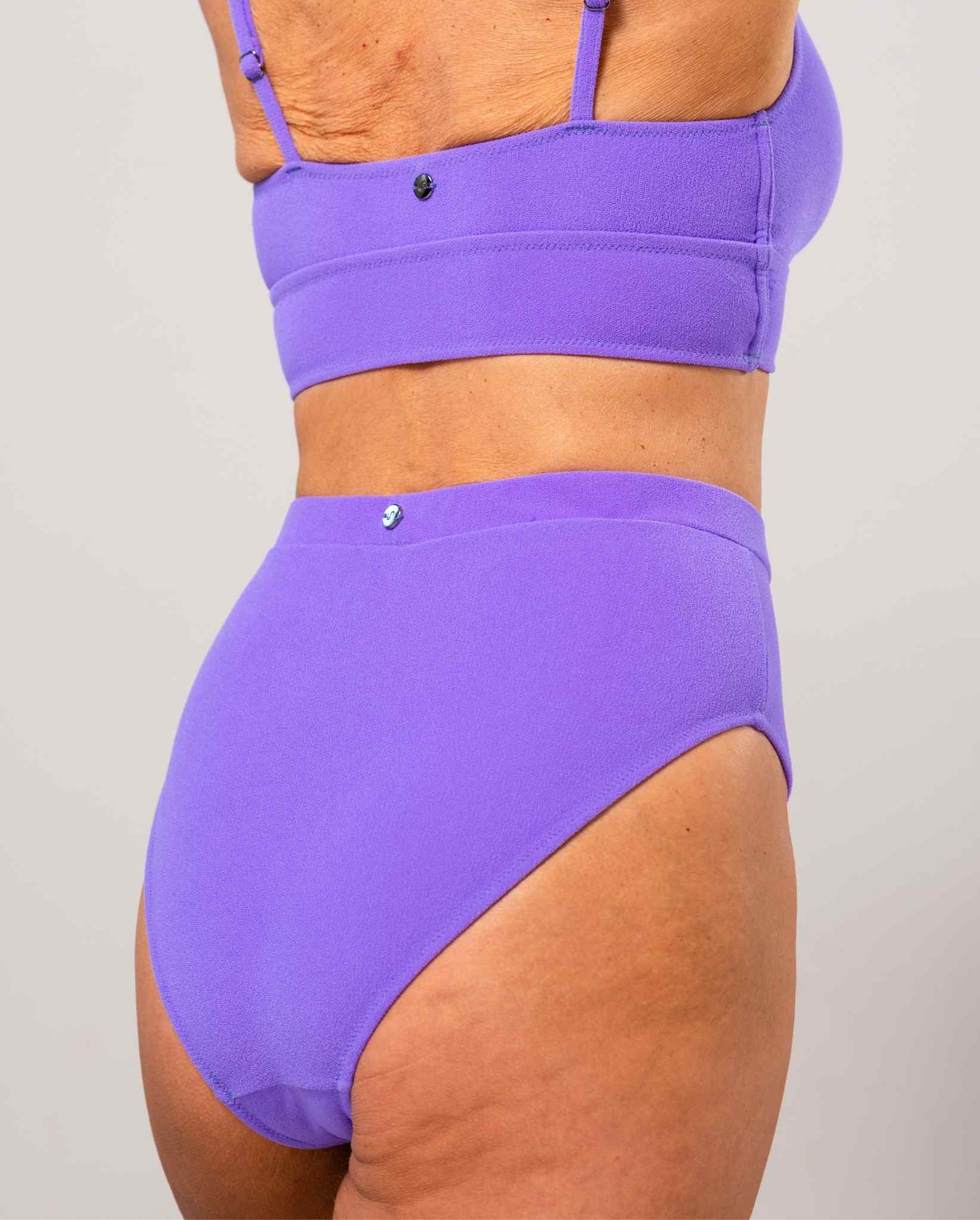 High Cut Bikini Briefs Electric Lilac - Image 4