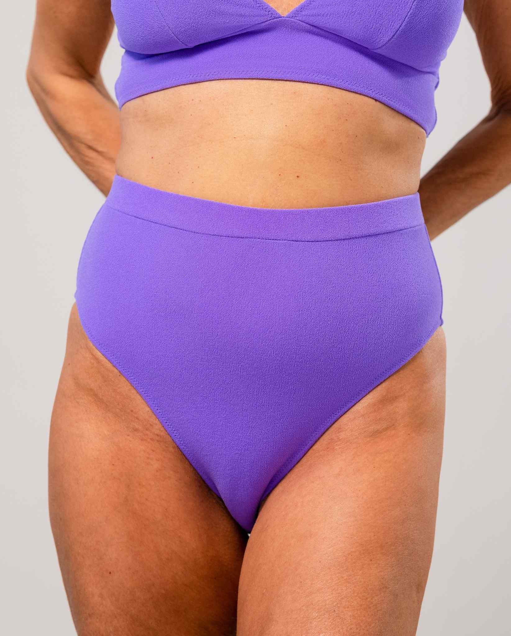 High Cut Bikini Briefs Electric Lilac - Image 5