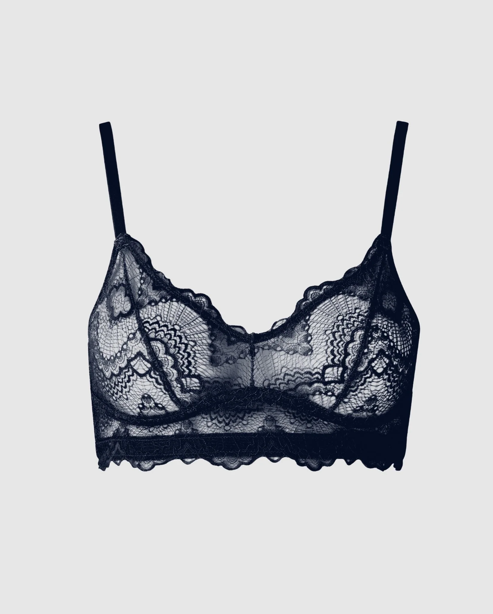 Lace Balconette Navy Blue - Image 2