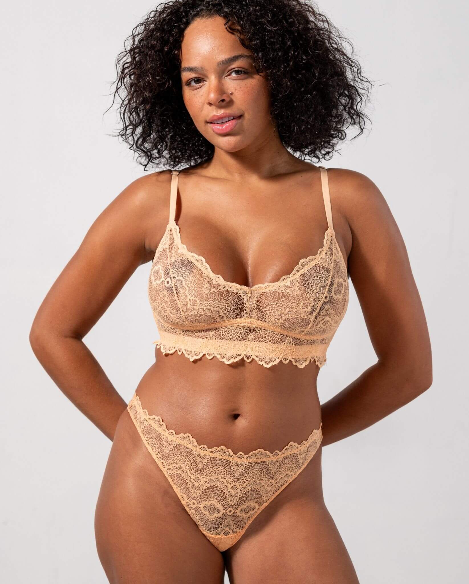 Lace Balconette Peach - Image 6