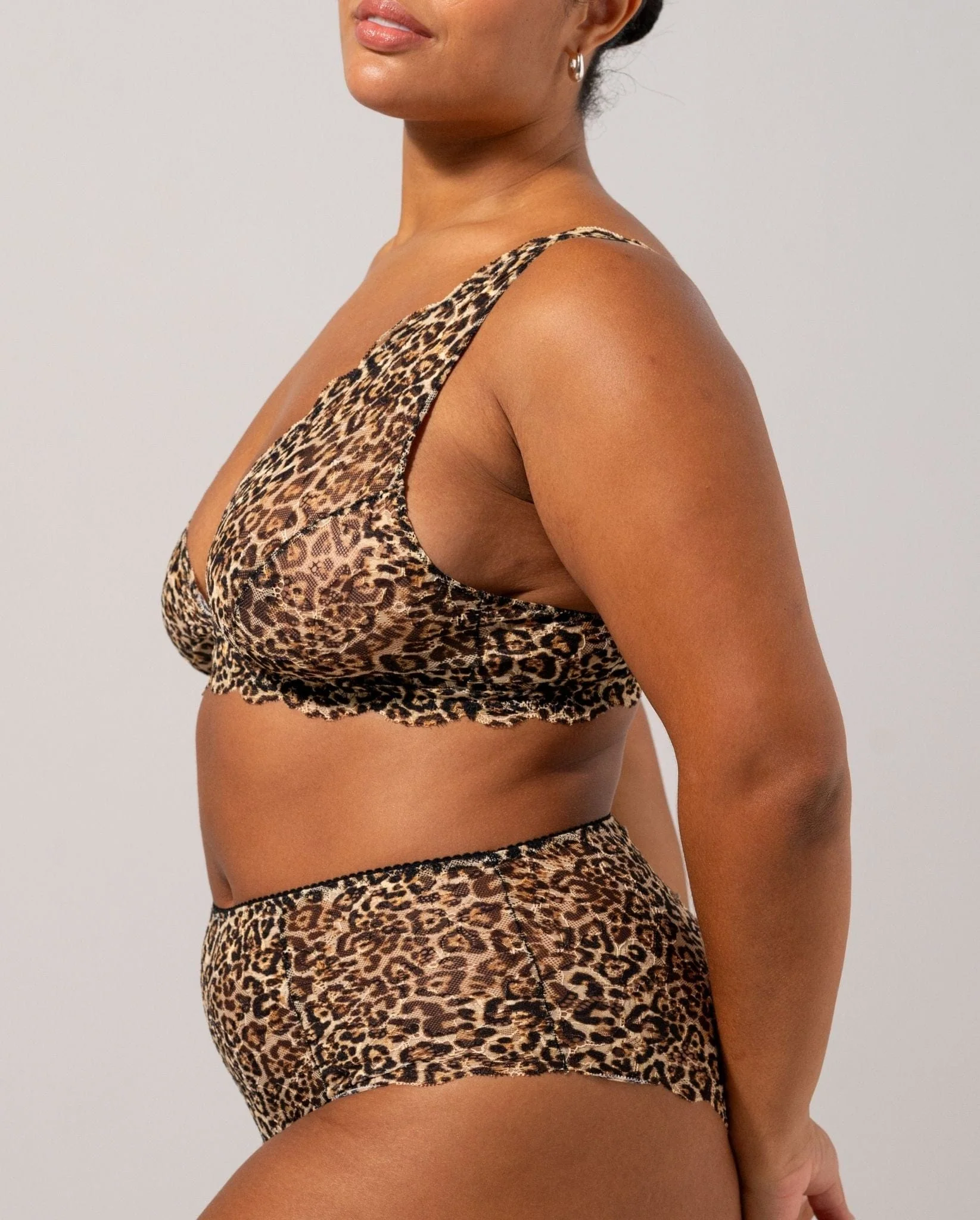 Lace Highwaist Briefs Leopard - Image 4