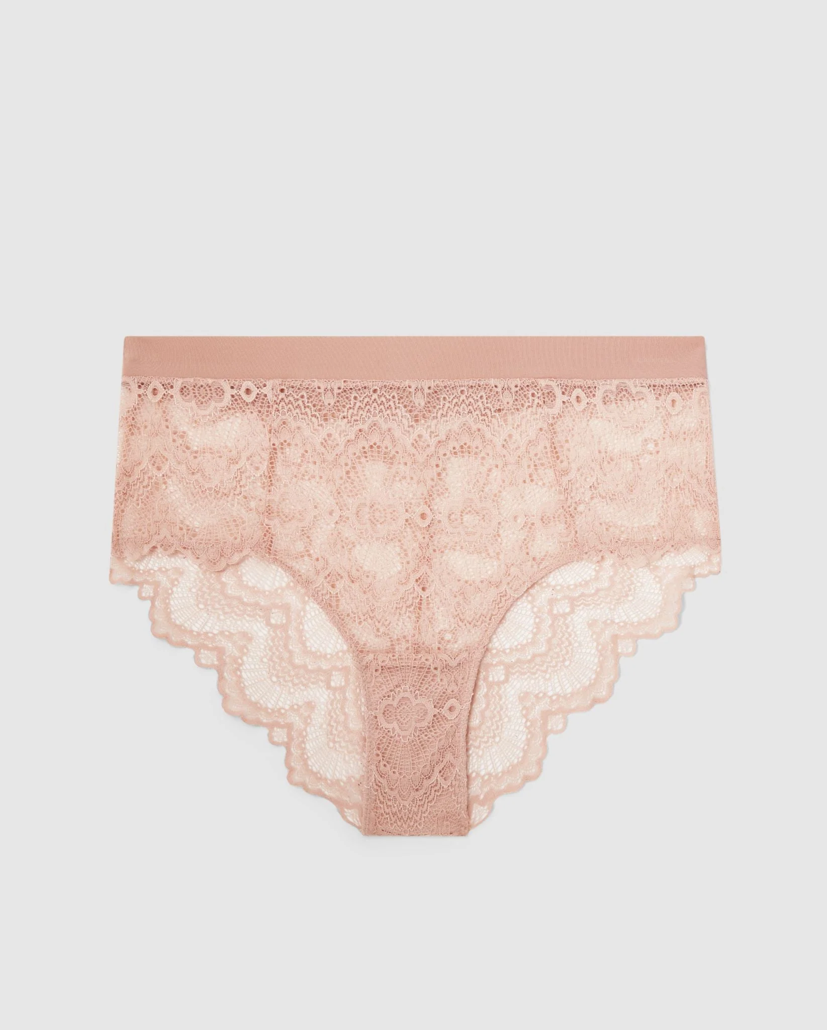 Lace Highwaist Briefs 001 Nude - Image 2