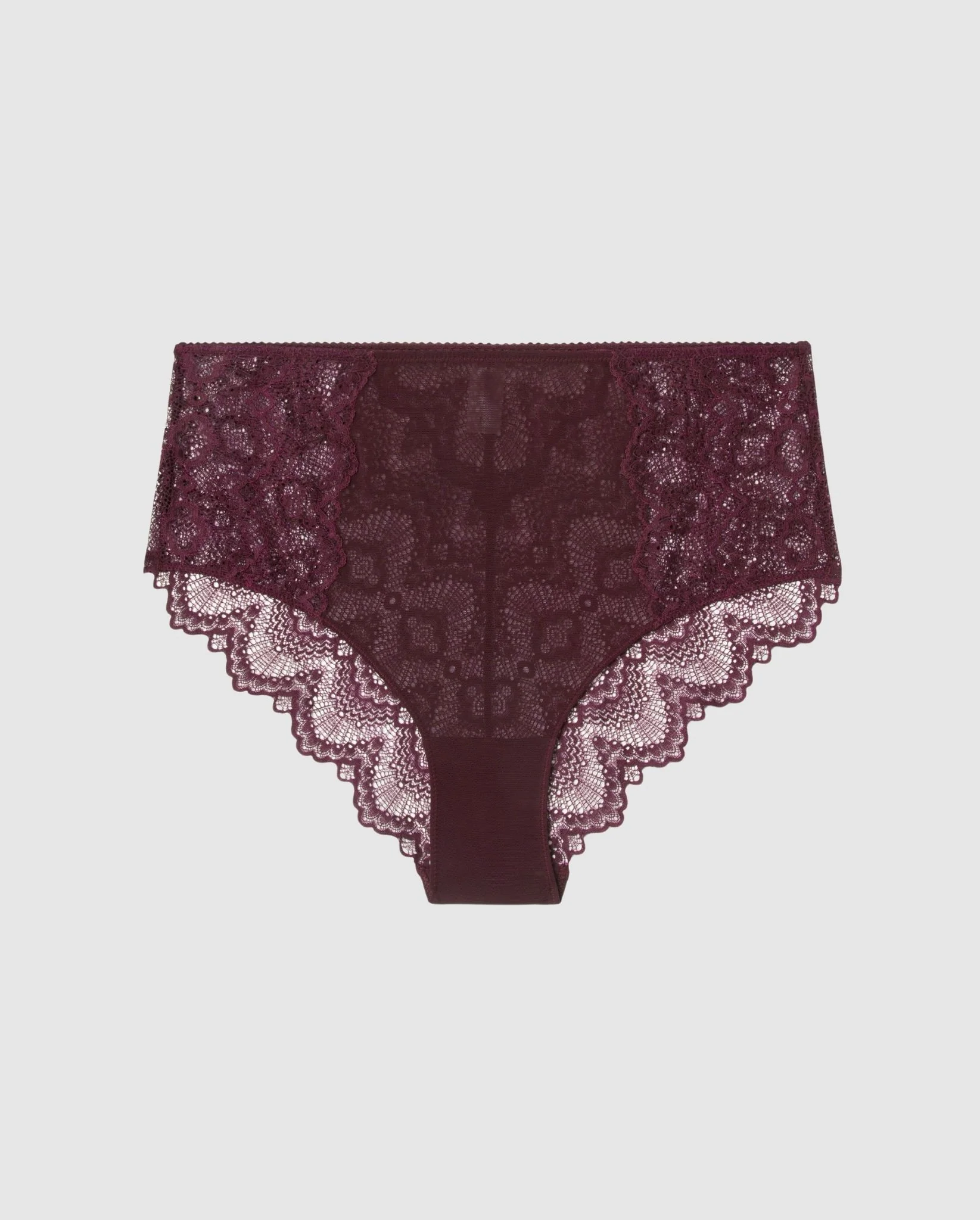 Lace Highwaist Briefs Cherry - Image 2