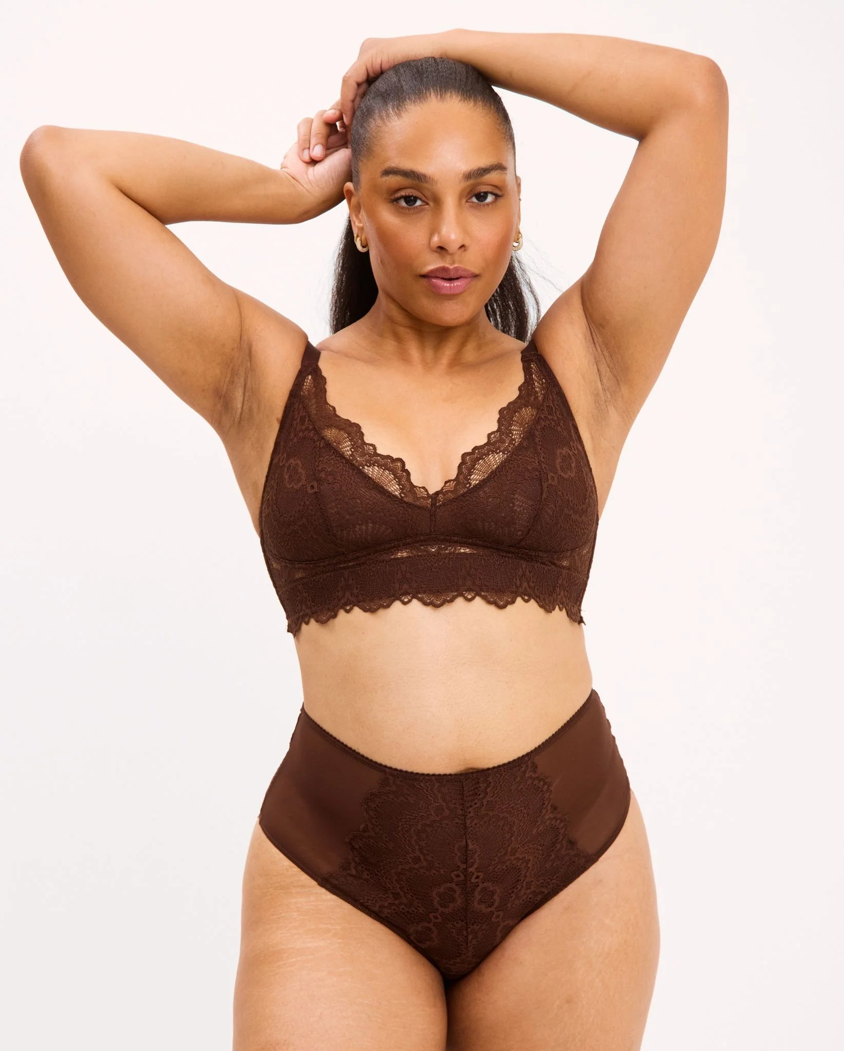 Lace Support+ Bra Coffee - Image 5