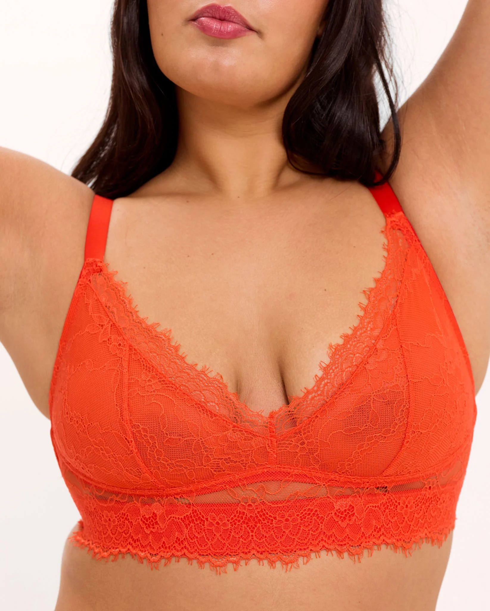 Lace Support+ Bra Fiery Red - Image 10