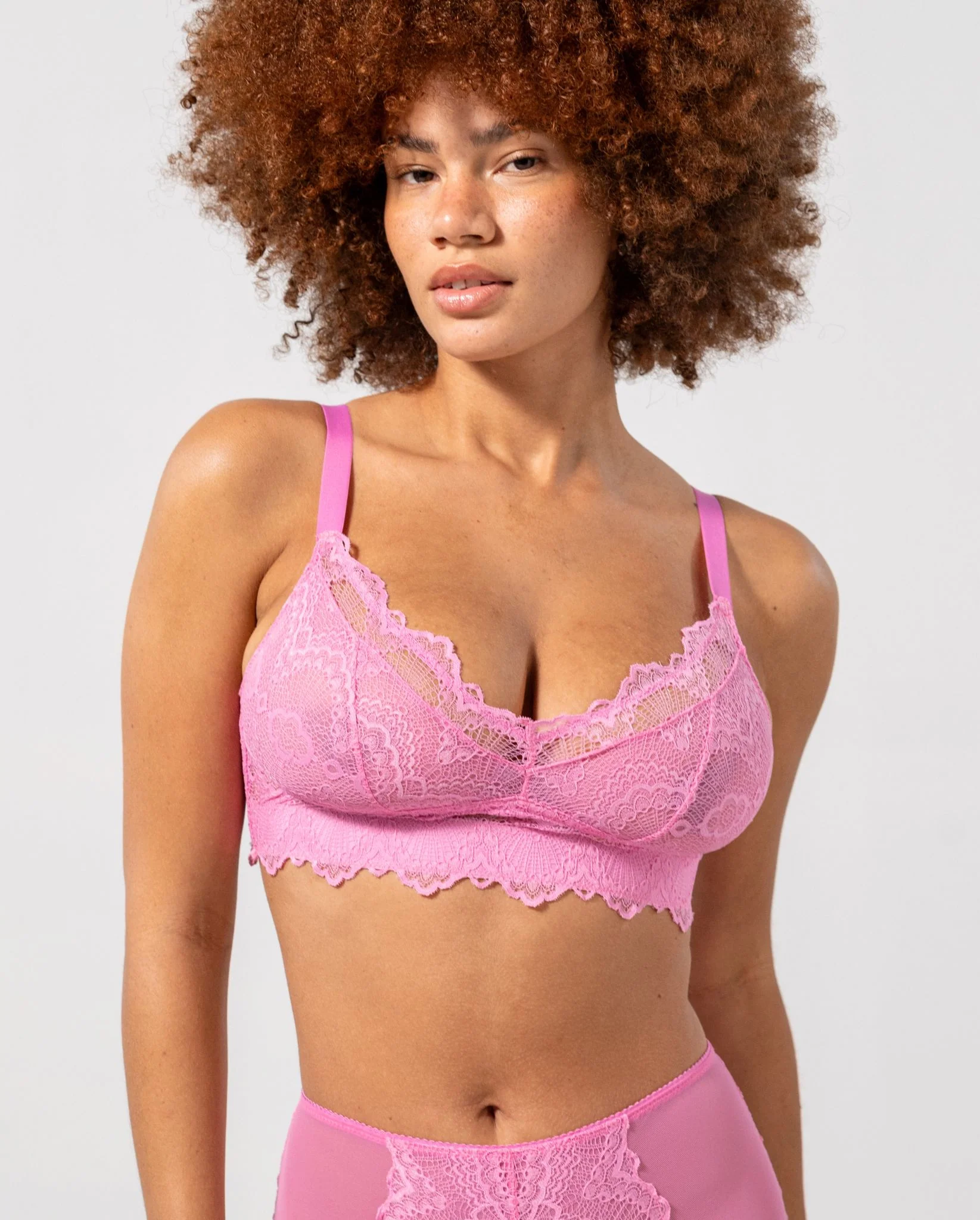 Lace Support+ Bra Candy Pink - Image 10