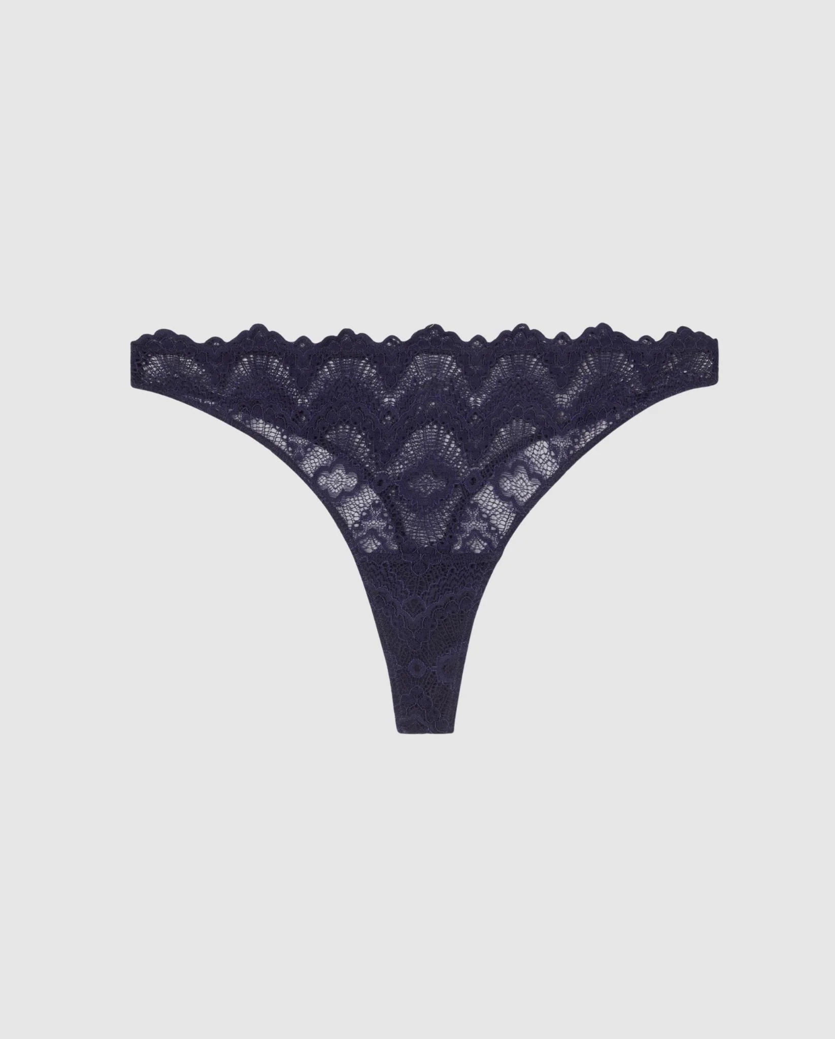 Lace Thong Navy Blue - Image 2