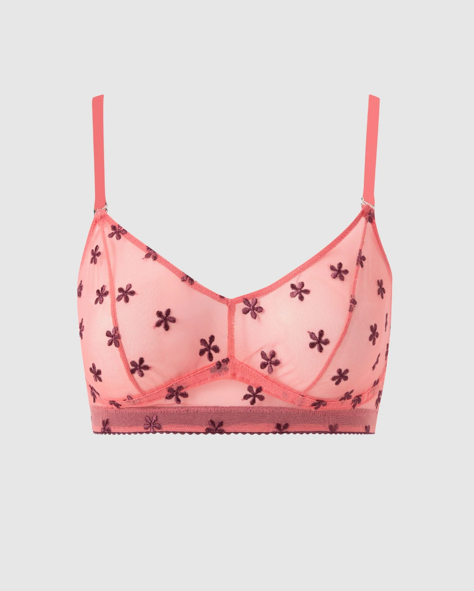 Mesh Balconette Coral/Cherry - Image 3