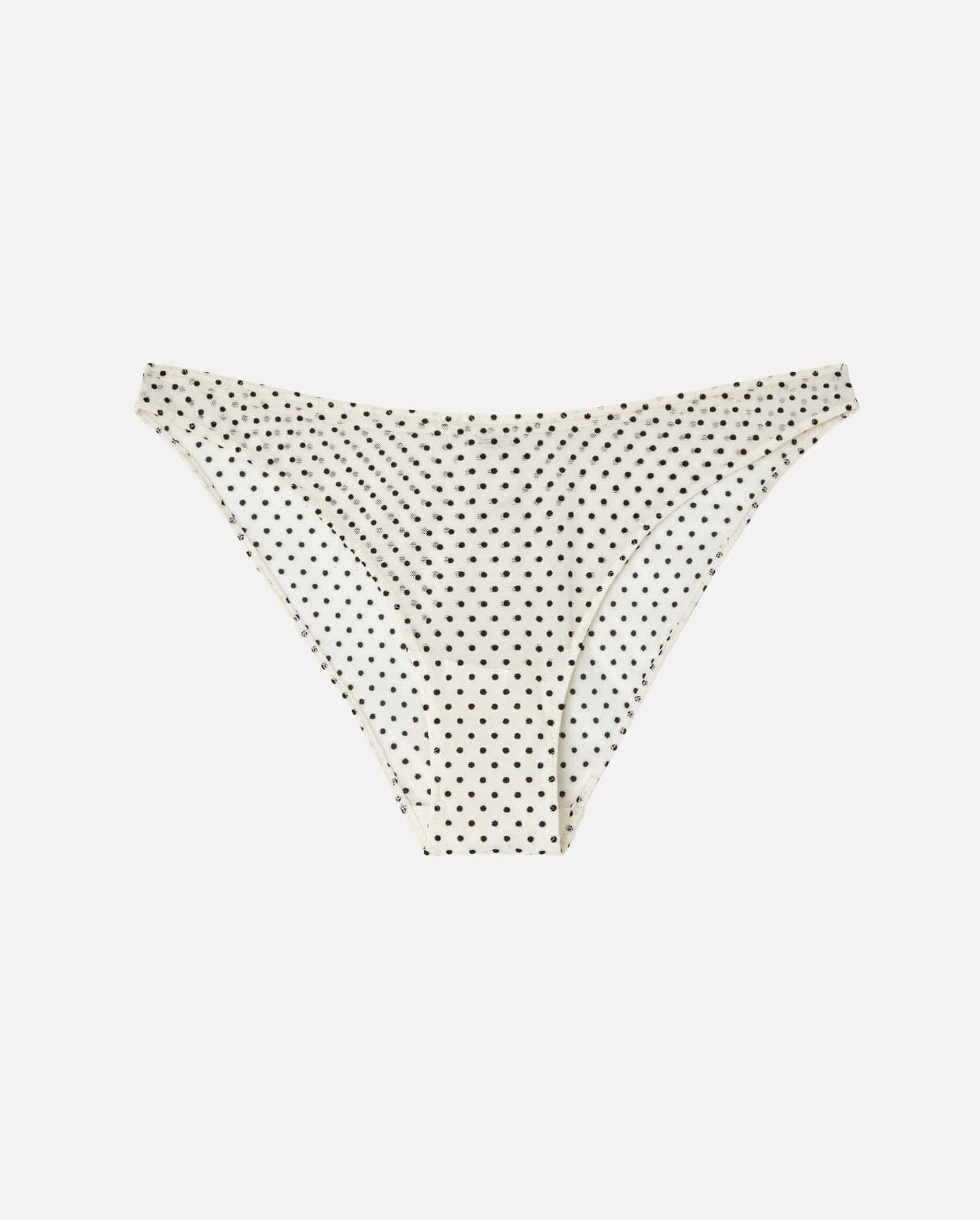 Mesh Bikini Briefs Cream/Black - Image 2