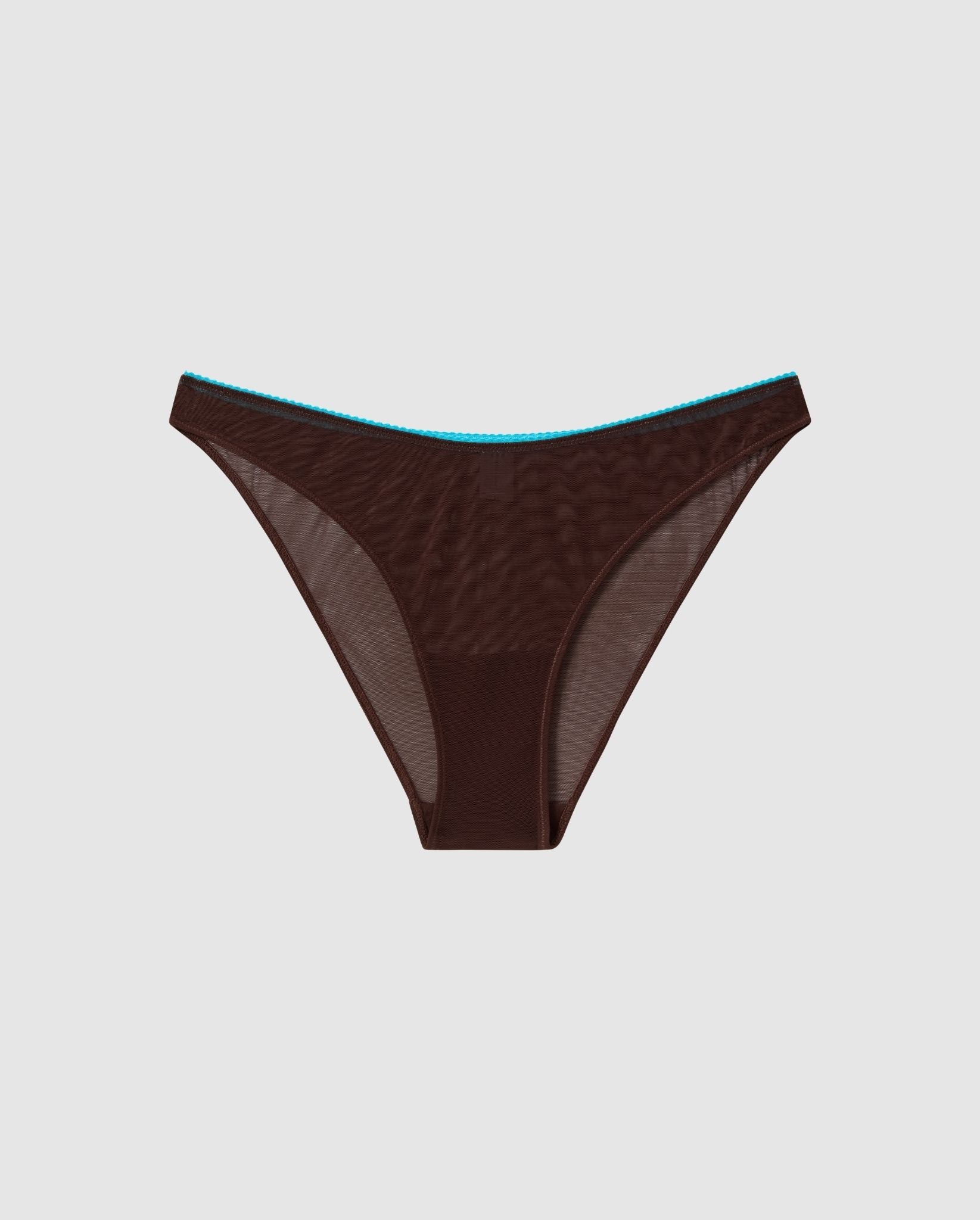 Mesh Bikini Briefs Coffee - Image 2
