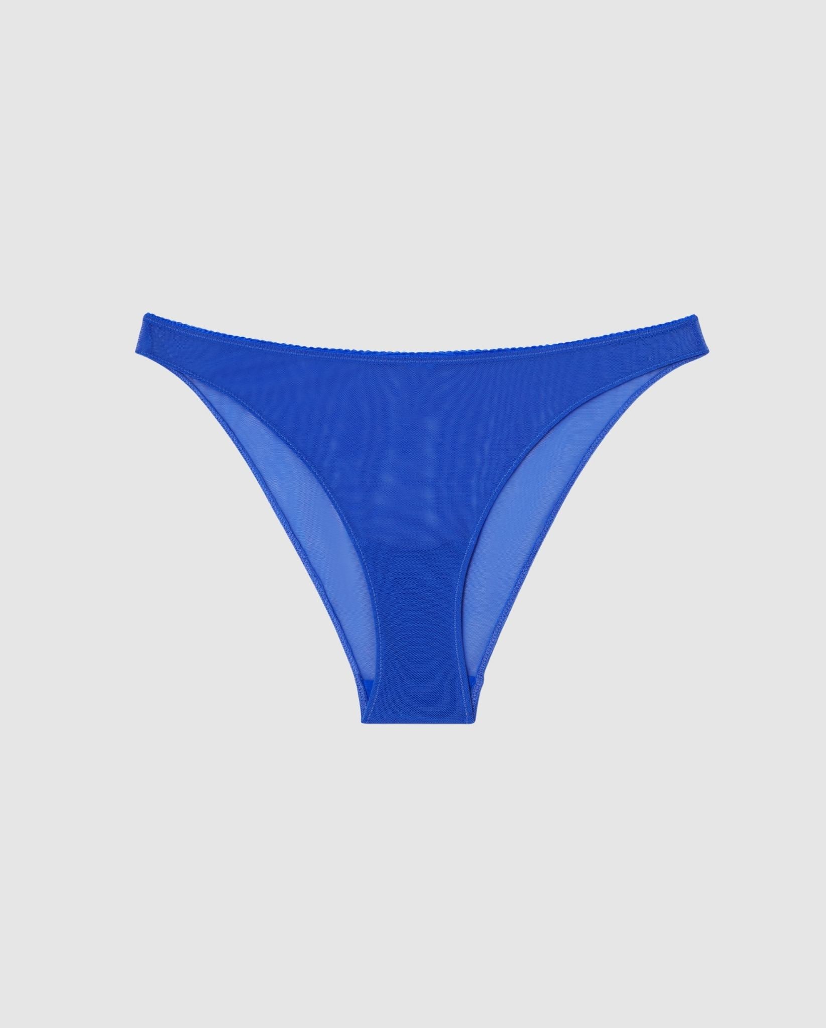 Mesh Bikini Briefs Electric Blue - Image 2