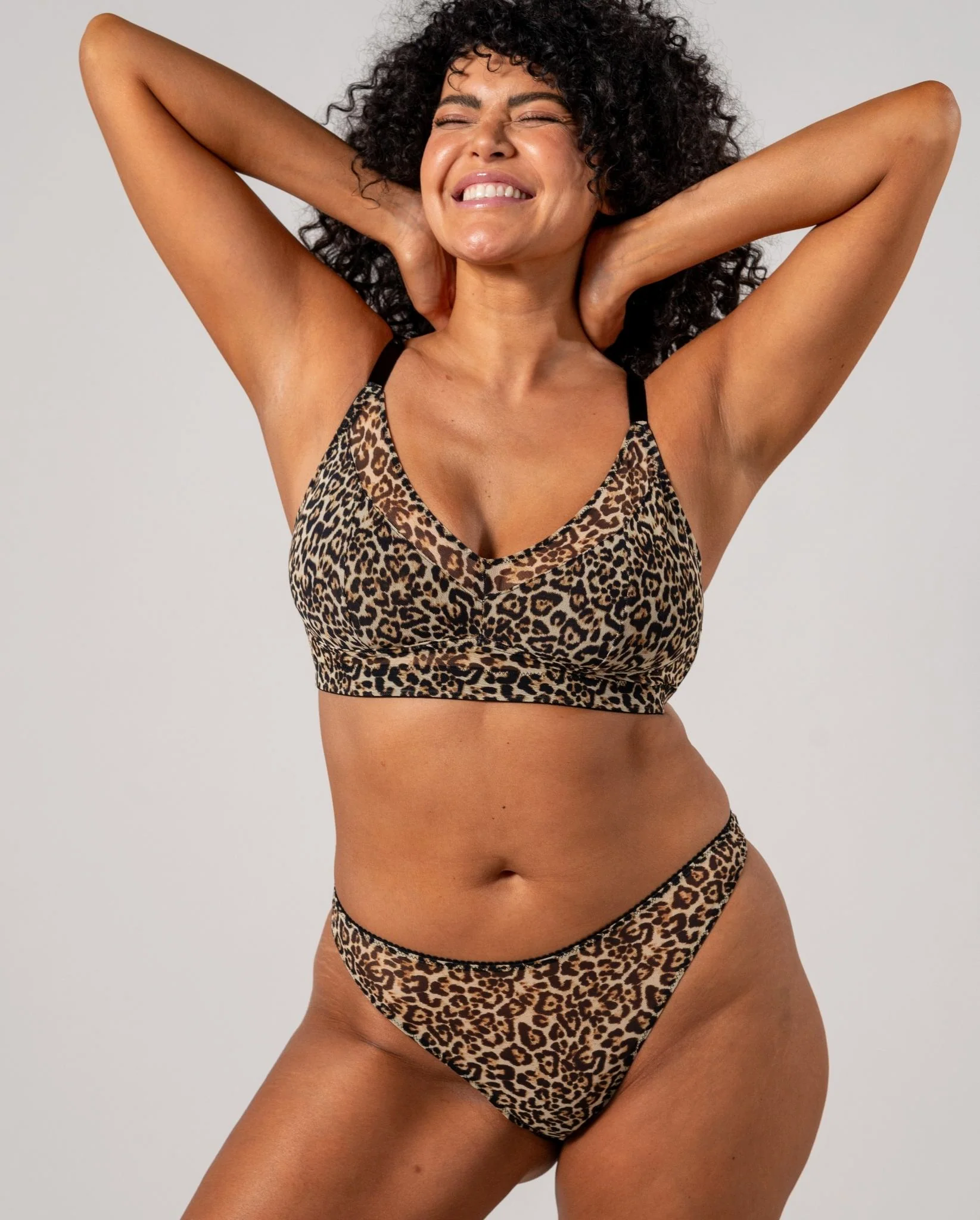 Mesh Bikini Briefs Leopard - Image 7
