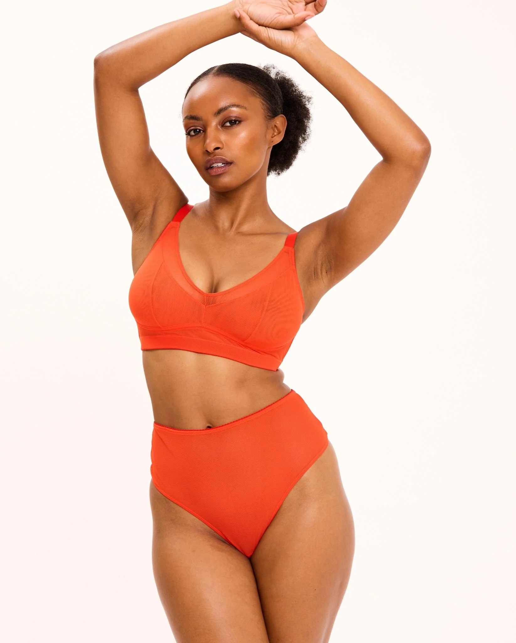 Mesh Support+ Bra Fiery Red - Image 3