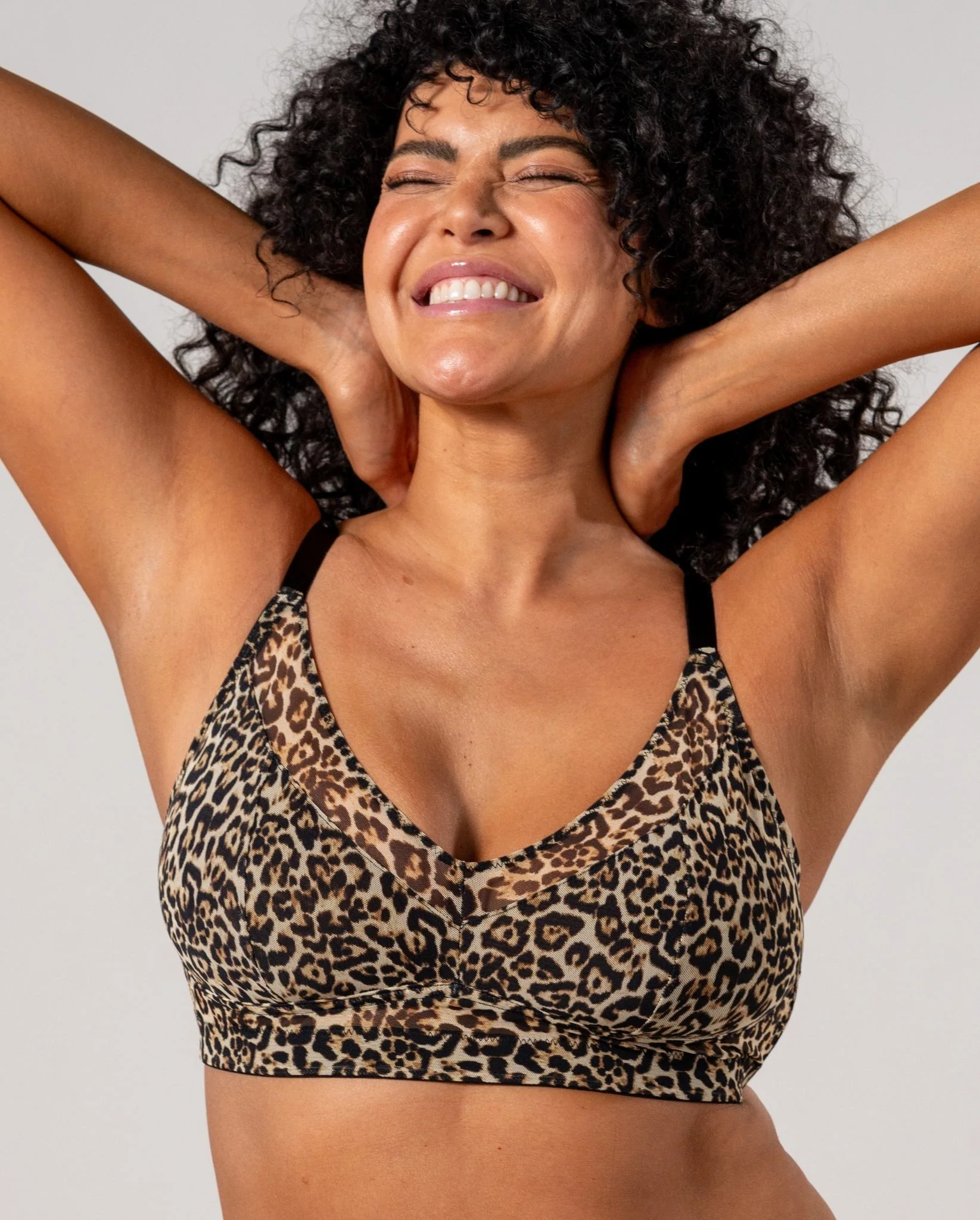 Mesh Support Bra Leopard - Image 12