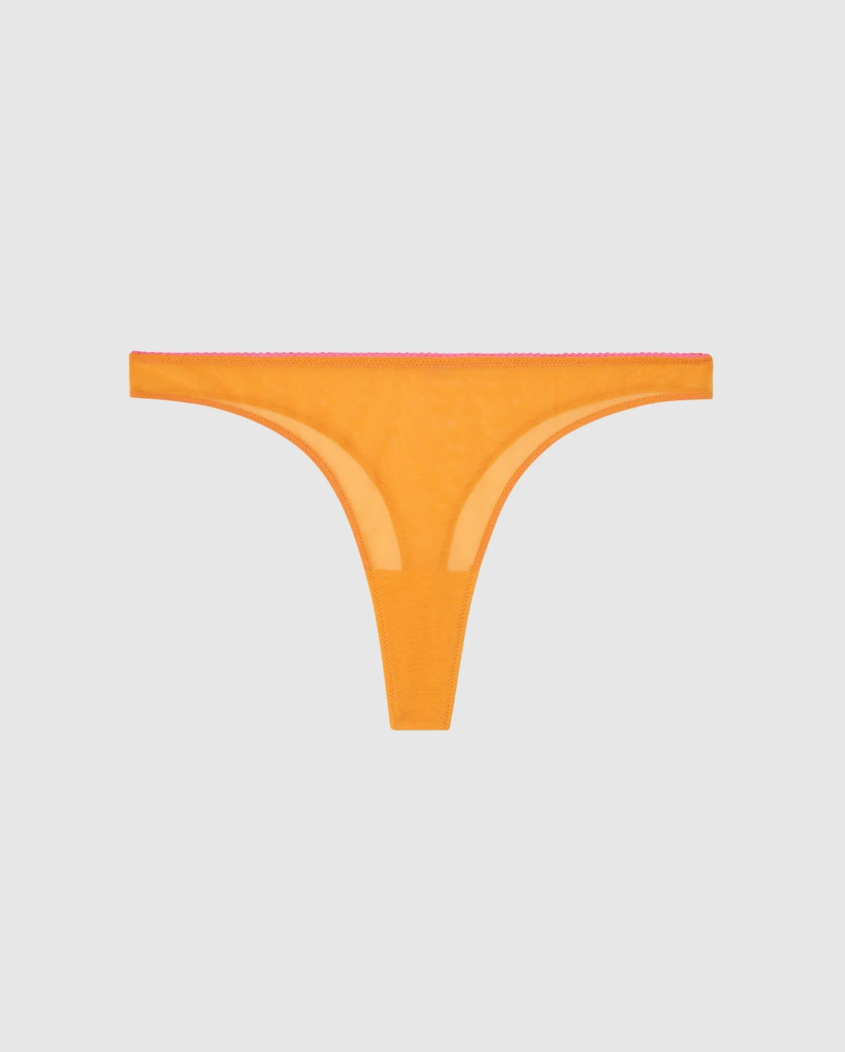 Mesh Thong Apricot/Neon Pink - Image 2