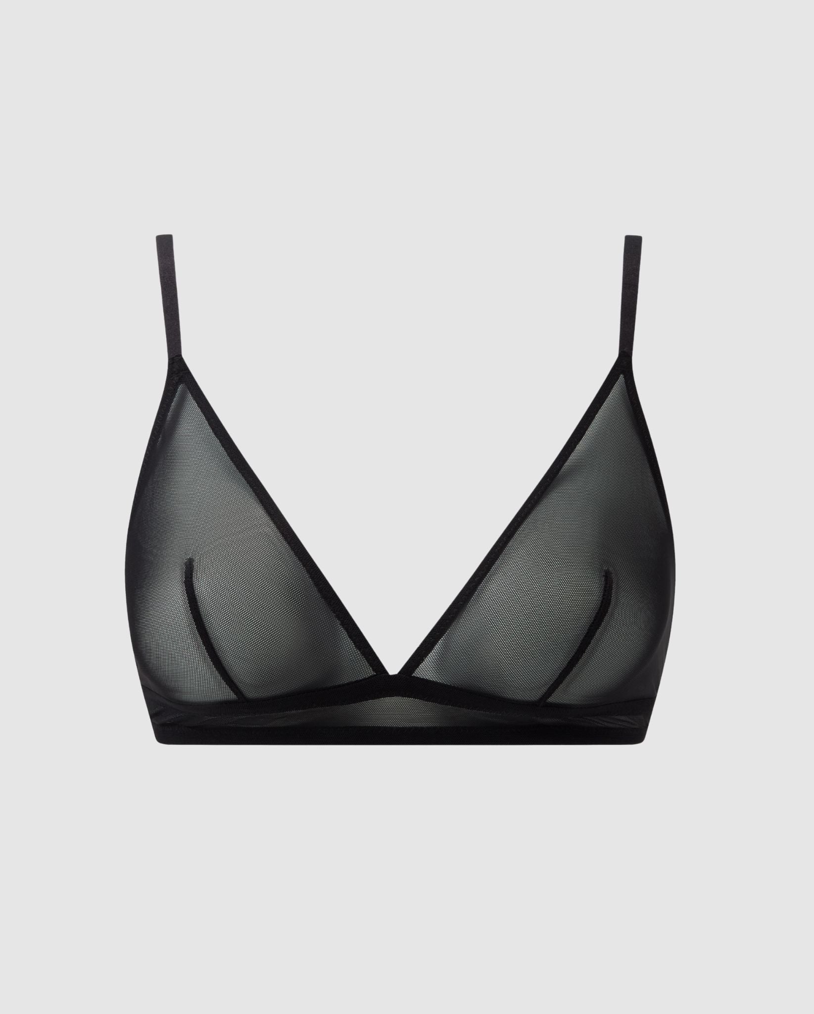 Mesh Triangle Bralette Black - Image 2