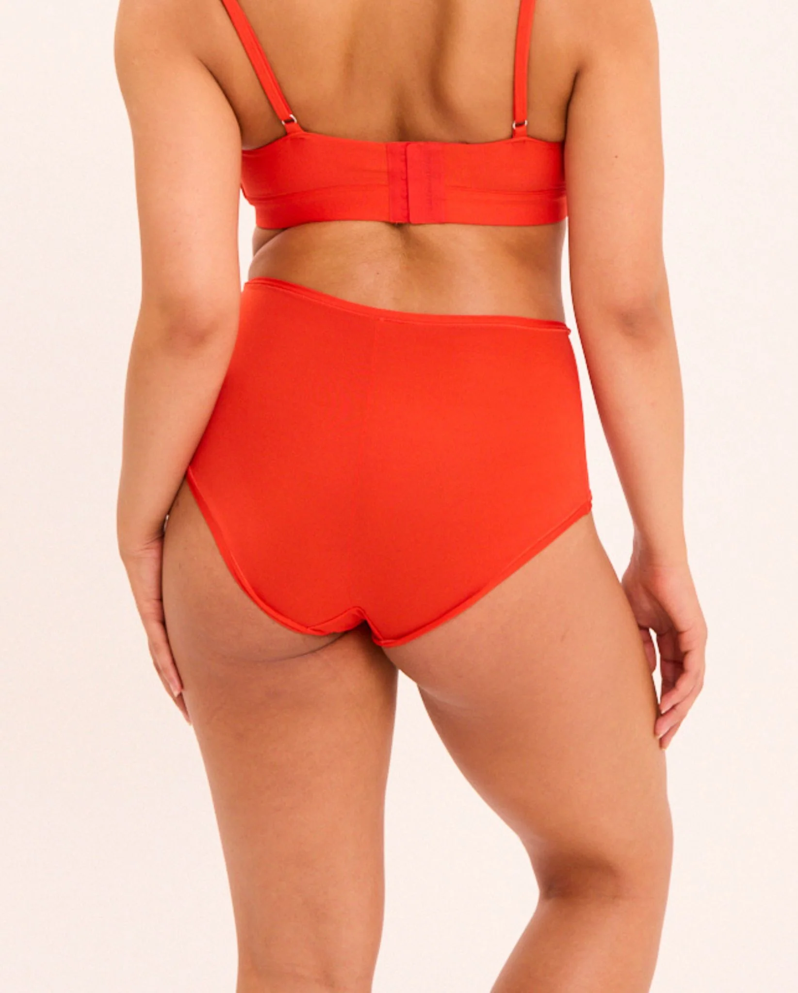 Micro Highwaist Maxi Briefs Fiery Red - Image 6