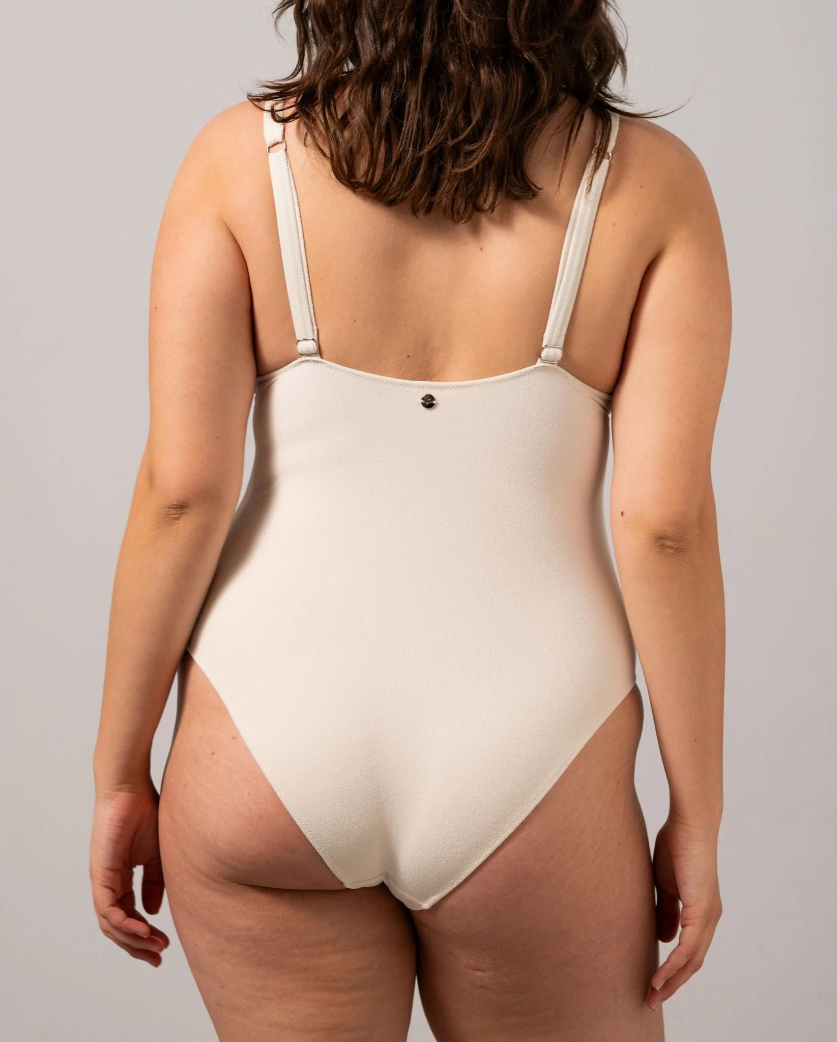 Plunge Swimsuit Cream - Image 11