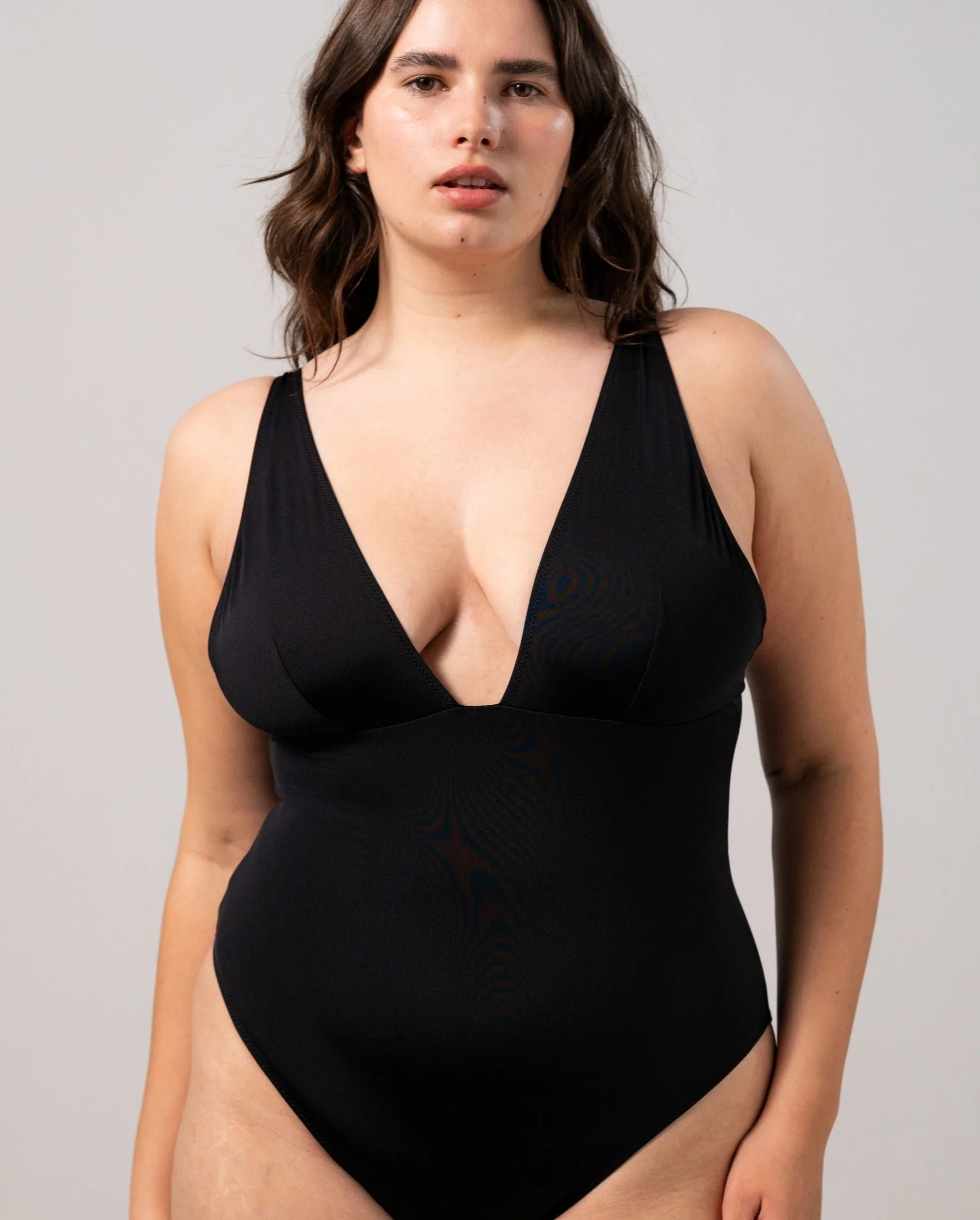 Plunge Swimsuit Black - Image 6