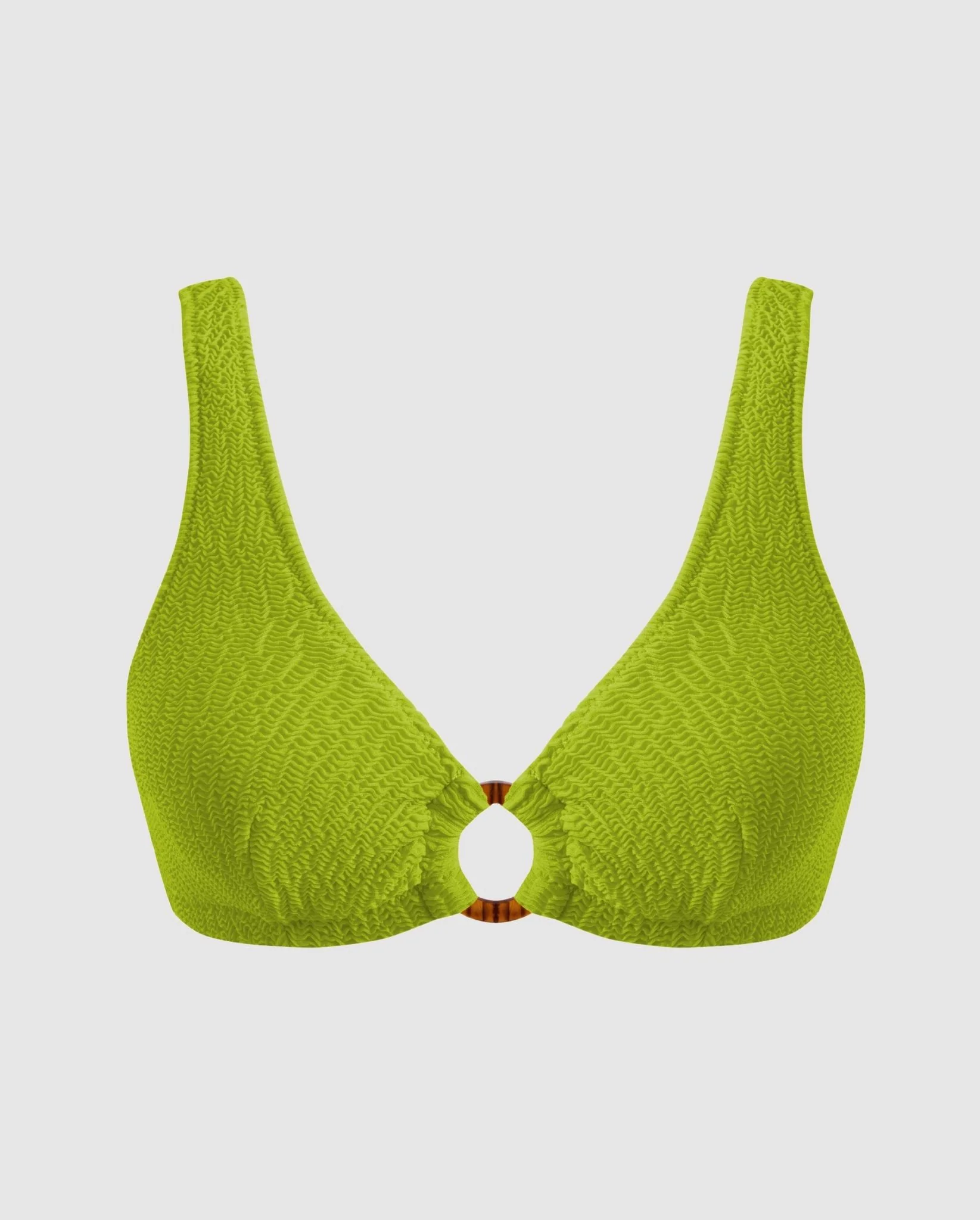 Ring Scoop Bikini Top Matcha - Image 2