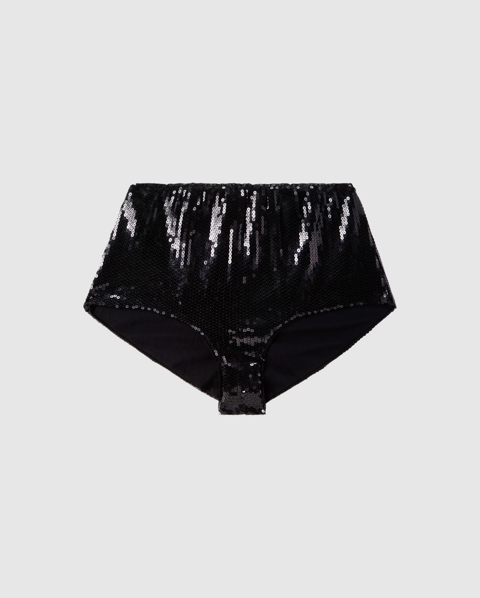 Sequin Mesh Hotpants Black - Image 2