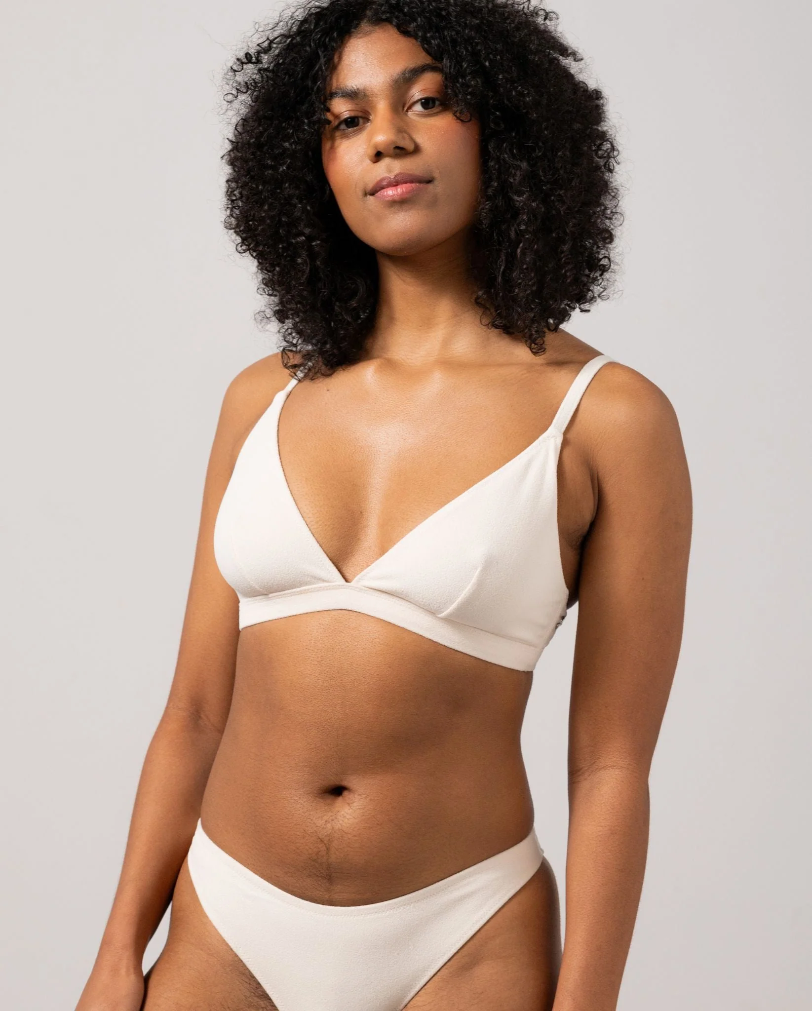 Triangle Bikini Top Cream - Image 3