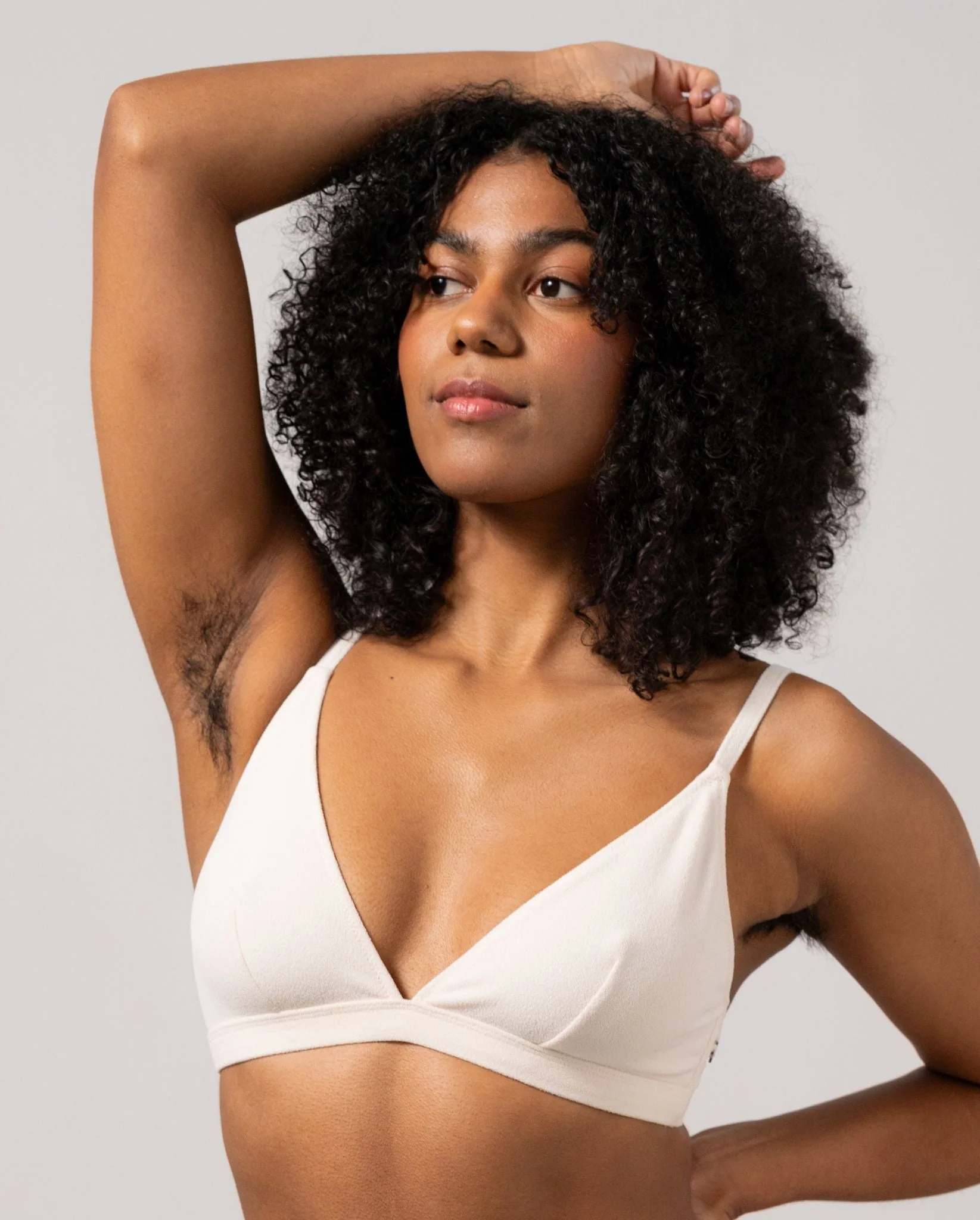 Triangle Bikini Top Cream - Image 6